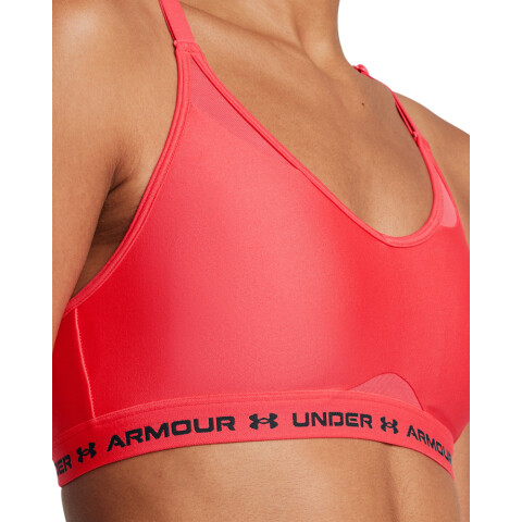 UA Crossback Low Bra-RED GRN-304