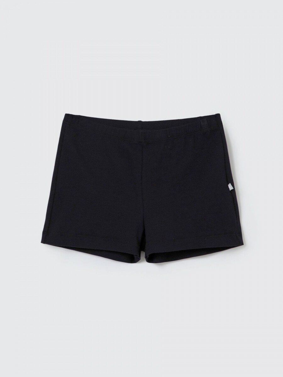SHORT INFANTIL BÁSICO CORTO - NEGRO 