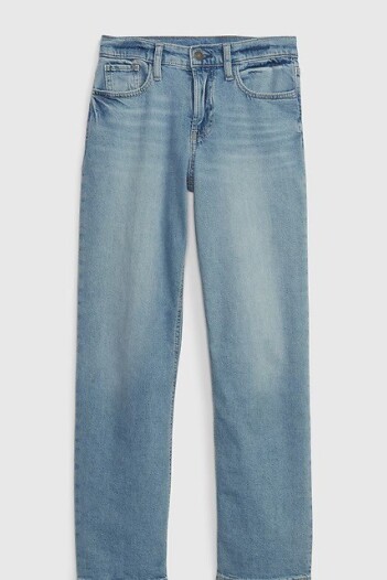 Jean 90S Loose Tiro Alto Niña Medium Wash