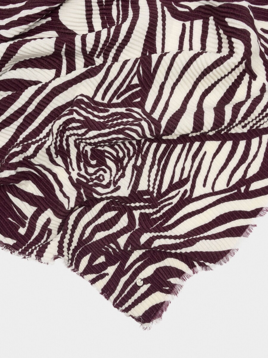 Pañuelo Estampado Con Textura multicolor