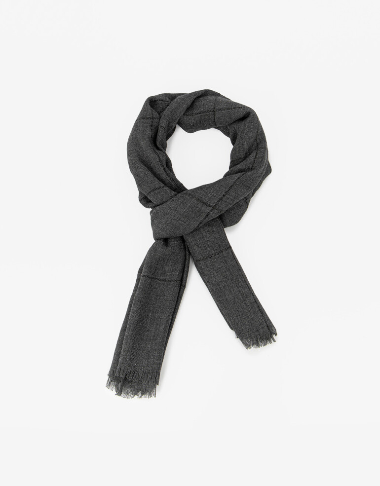 Pashminas Special Price Pashmina A Cuadros - Negro