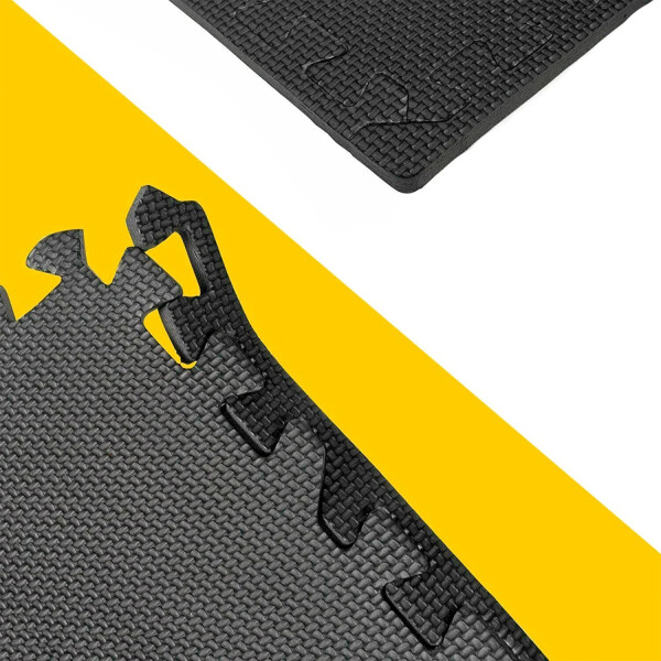 Alfombra Goma Eva Piso Encastrable Tatami 60 X 60 Cm X 80 Un Color Negro