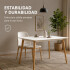 Mesa Comedor ComboHome Milan Rectangular Laqueada 120 x 80 Blanco 1