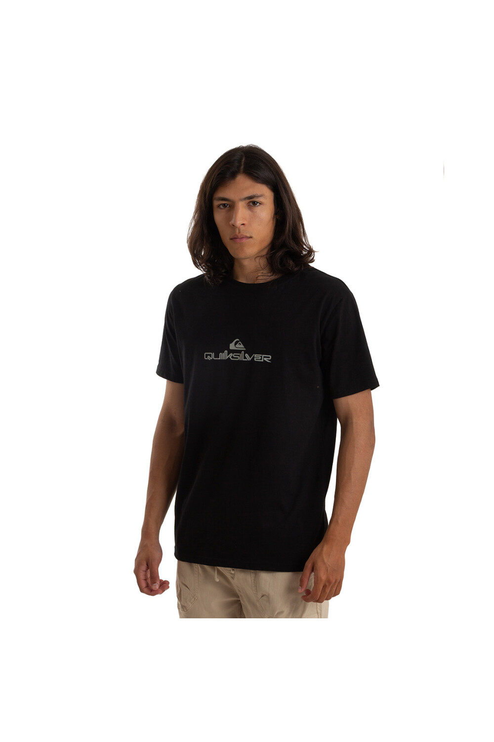 Quiksilver Remera COMP LOGO Hombre - Negro Negro