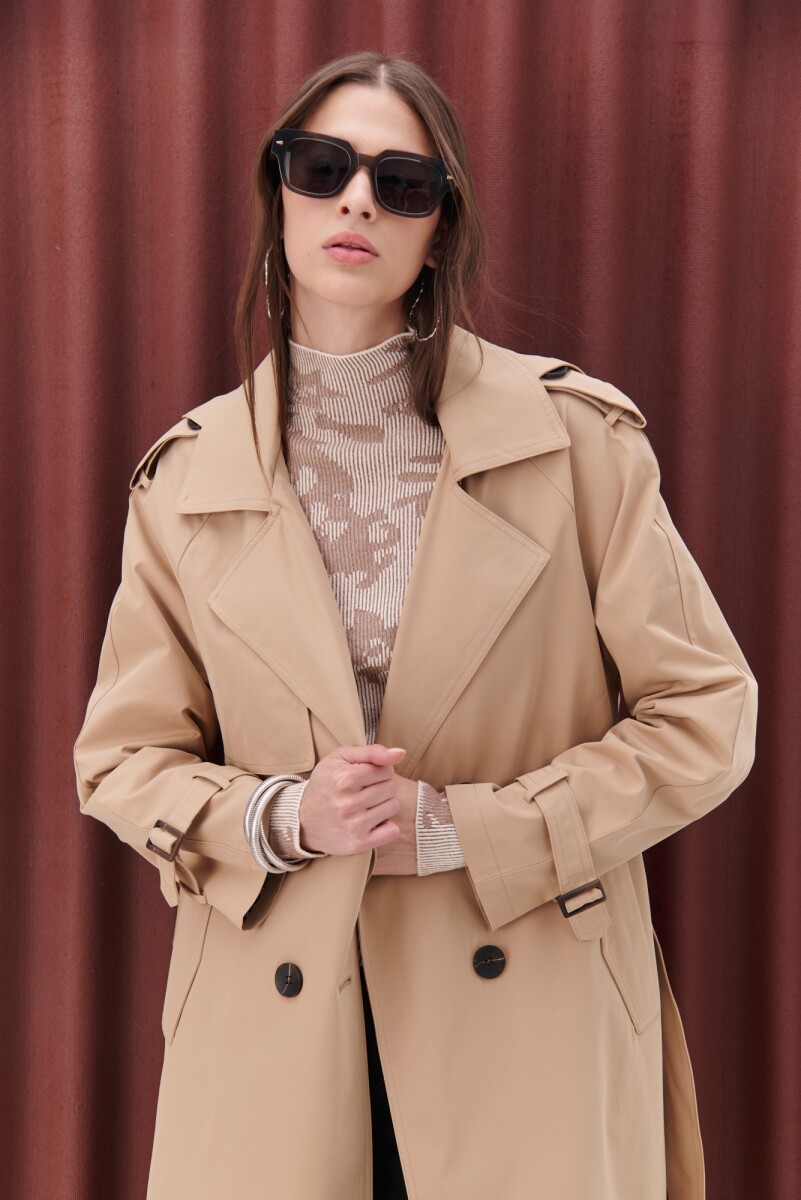 TRENCH CAPUCHA - BEIGE 