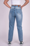 Jean Mom fit Azul claro