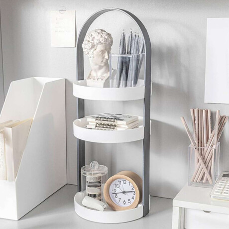 Organizador Redondo 3 Niveles Negro