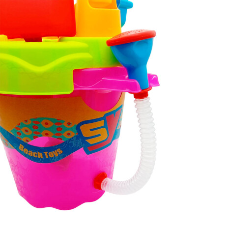 Set Balde Playa Grande 8p C/ Regadera Juego Arena Pis005033
