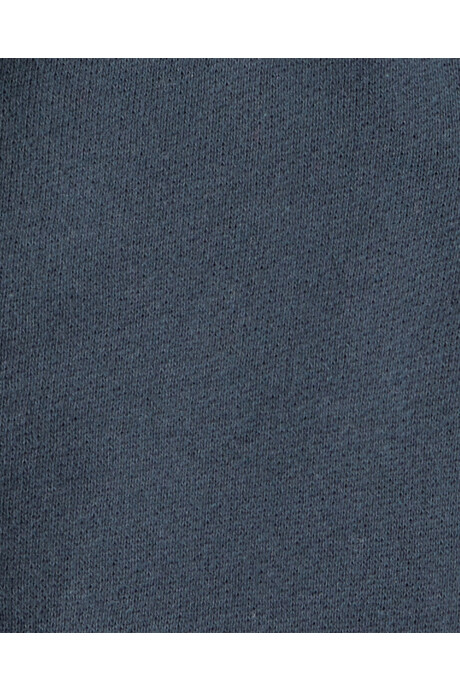 Campera de algodón con felpa, azul marino Sin color