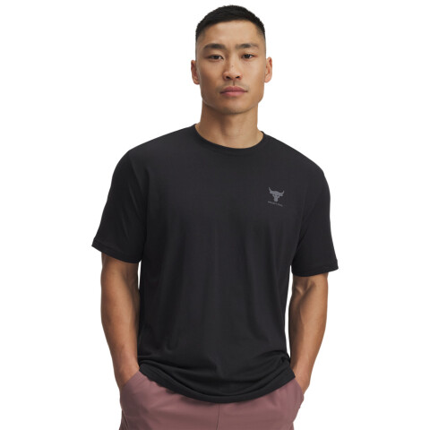 UA Pjt Rck Simple Branded SS-ORG BLK-002
