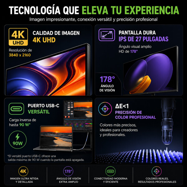 Monitor Xiaomi Profesional P27ucb-ragl 4k Uhd MONITOR XIAOMI A27UI 4K UHD PROFESIONAL