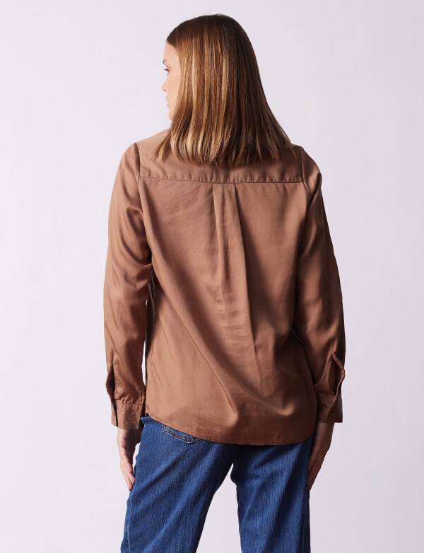 Camisa Bolsillos TOSTADO