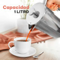 Cafetera de Prensa Francesa de Acero Inoxidable de 1L Cafetera de Prensa Francesa de Acero Inoxidable de 1L
