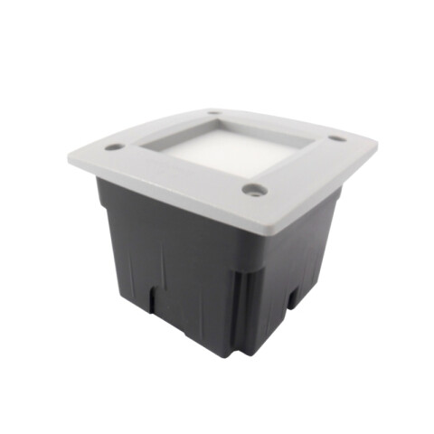 Luminaria de embutir LED cuadrada gris IP66 115mm FL0325