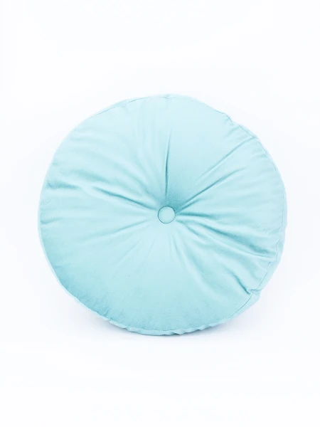 ALMOHADON VELVET REDONDO VERD ESMERALDA