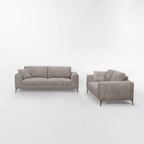 Sofá CARACTERE Gris - 2 CUERPOS