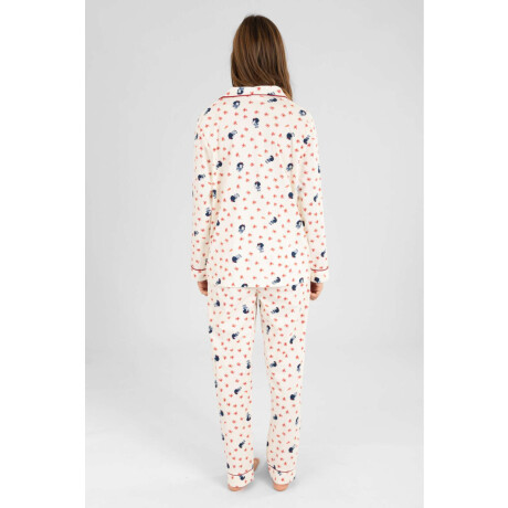 Pijama mafalda flannel fleece Marfil