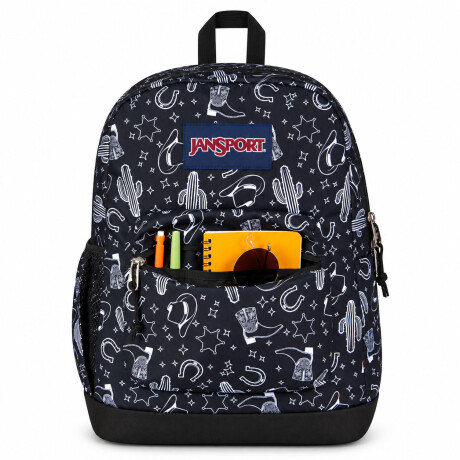 Mochila Escolar p/ Laptop Jansport Cross Town Plus Original Black Black White
