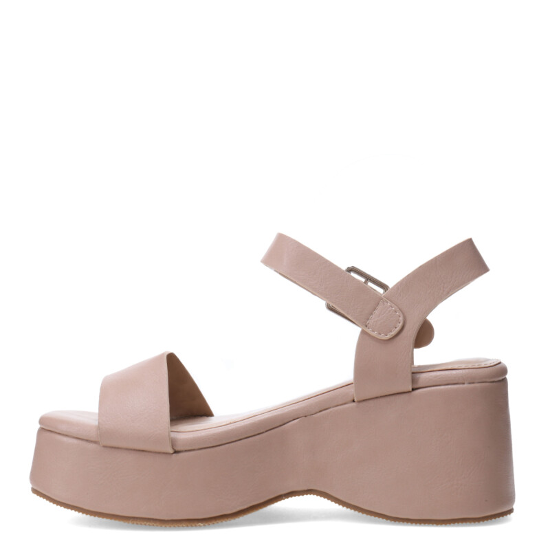Sandalia de Mujer Miss Carol KROVA con plataforma Beige