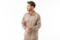 CAMISA TRABAJO FLEX Beige