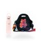 Set de lunchera Big de neopreno con correa ajustable y botella de acero inoxidable 500ml brio set teddy/rosa