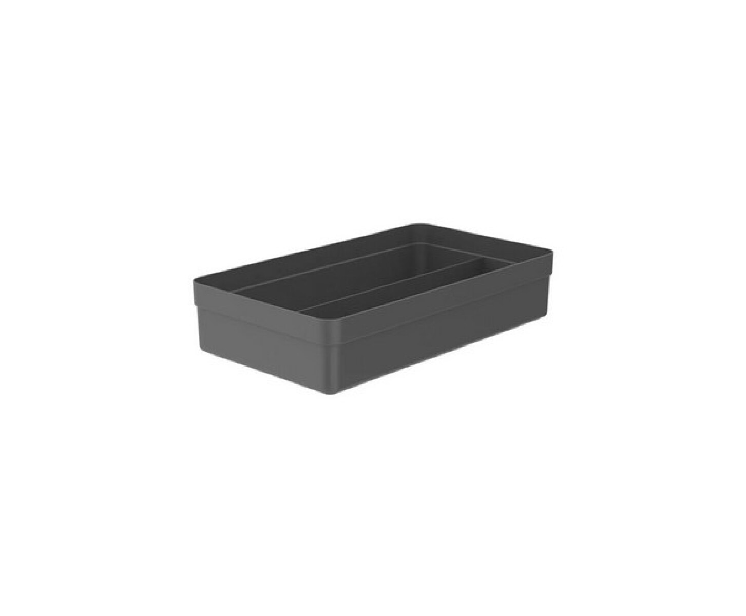 Organizador de cajones 2 secciones - Gris Oscuro 