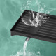 Escurridor de platos dos niveles de metal NEGRO