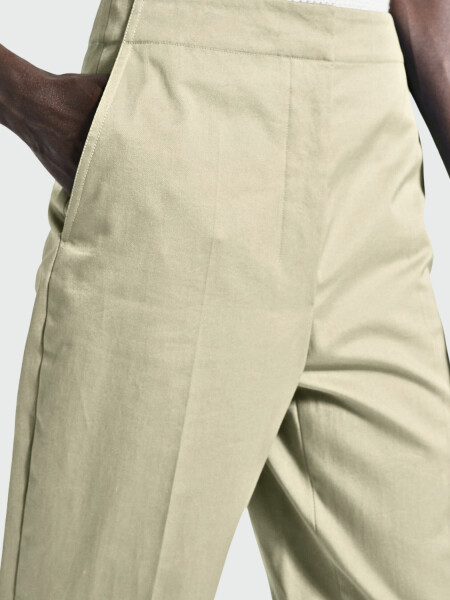 Pantalón clásico con bolsillos, Theory Marfil