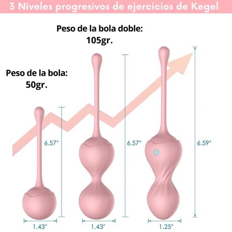 Set De 3 Bolas Vaginales Con Vibración Y Control Set De 3 Bolas Vaginales Con Vibración Y Control