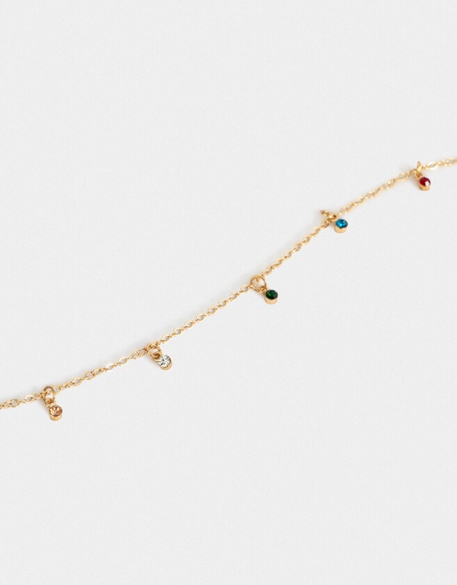 Collares Cortos Con strass Collar Corto Con Strass - Dorado