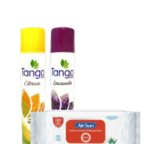 PACK DESODORANTE AEROSOL TANGO 360 ML 2 UNID + TOALLA DESINF AIRSUN REGALO PACK DESODORANTE AEROSOL TANGO 360 ML 2 UNID + TOALLA DESINF AIRSUN REGALO