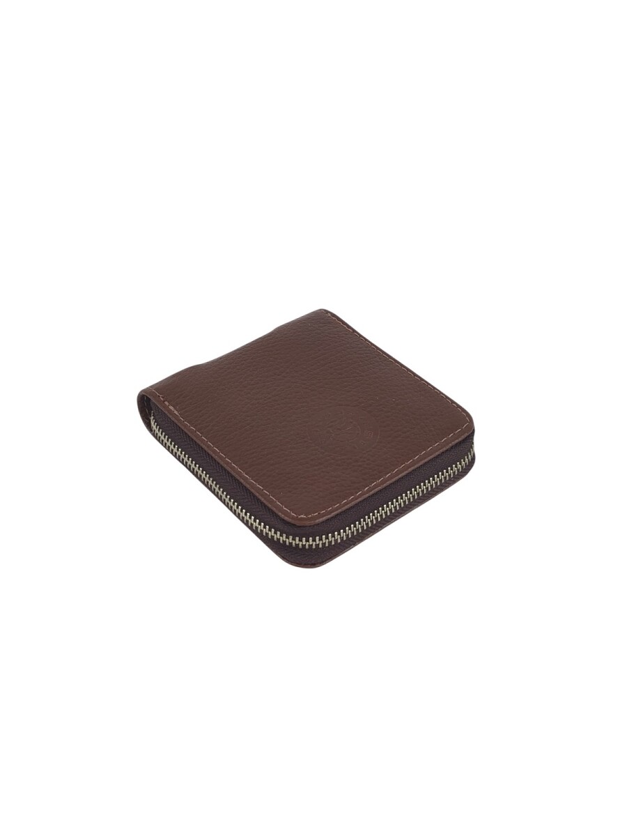 Billetera con cierre - Marron 