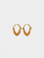 Pendientes Irregulares Efecto Piedra marron