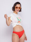 BOTTOM COMFORT SOLID Rojo Brillante