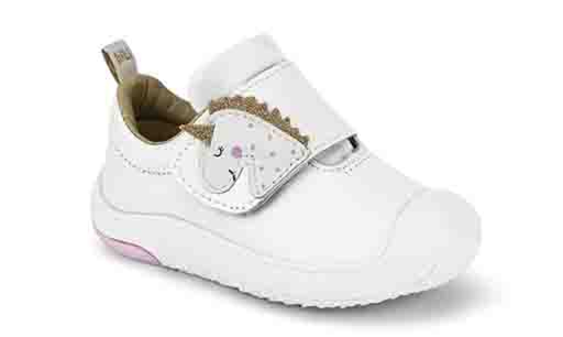Championes Infantiles Bibi Prewalker Unicornio - Blanco 