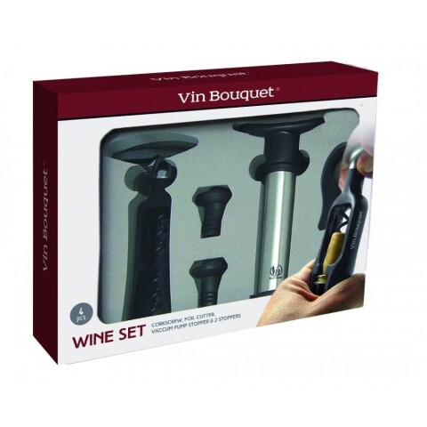 SET 4 PIEZAS ACCESORIOS PARA VINO VIN BOUQUET SET 4 PIEZAS ACCESORIOS PARA VINO VIN BOUQUET