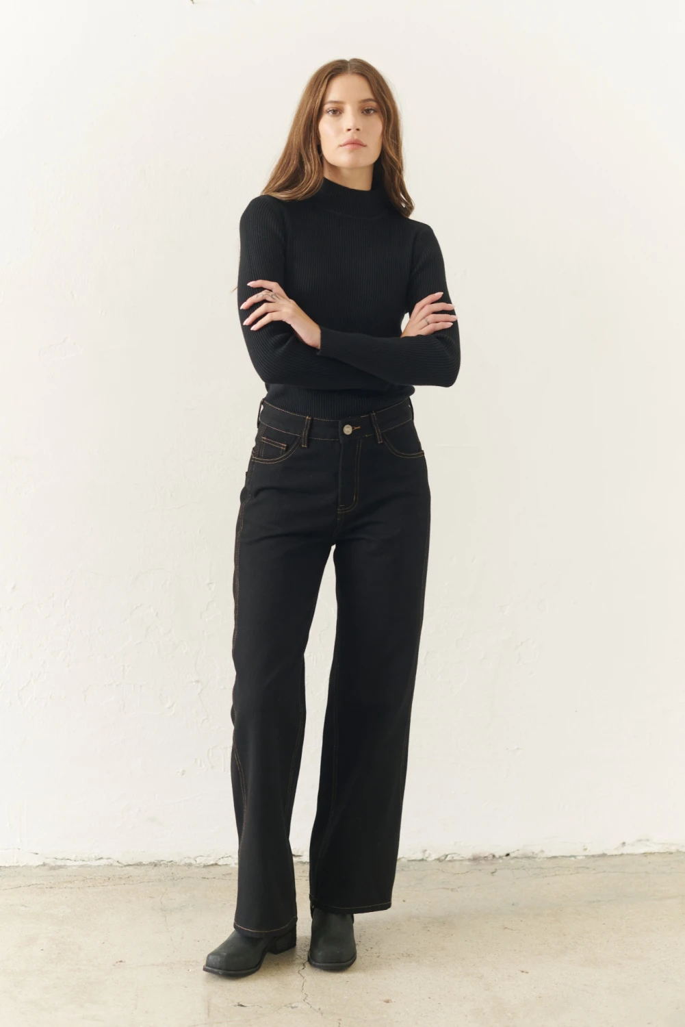 PANTALON ONDAS negro 6