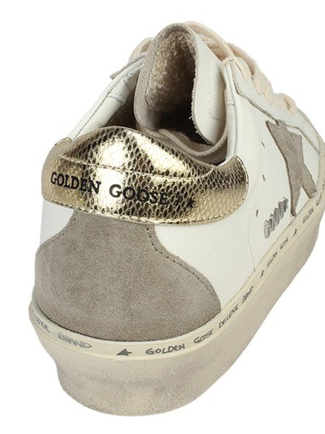 Golden Goose-Championes de cuero Hi Star Classic Blanco