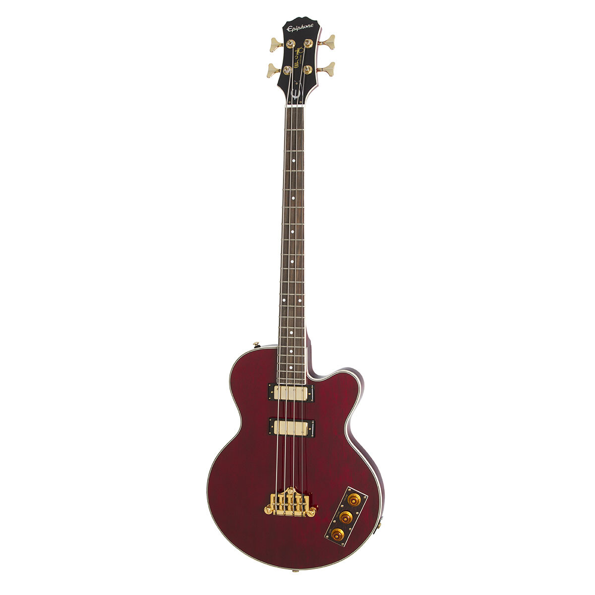 BAJO ELÉCTRICO EPIPHONE ALLEN WOODY RUMBLEKAT WINE RED 