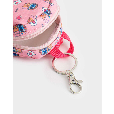 Llavero & Charm Mochilita ''stitch Capybara'' Rosa Claro