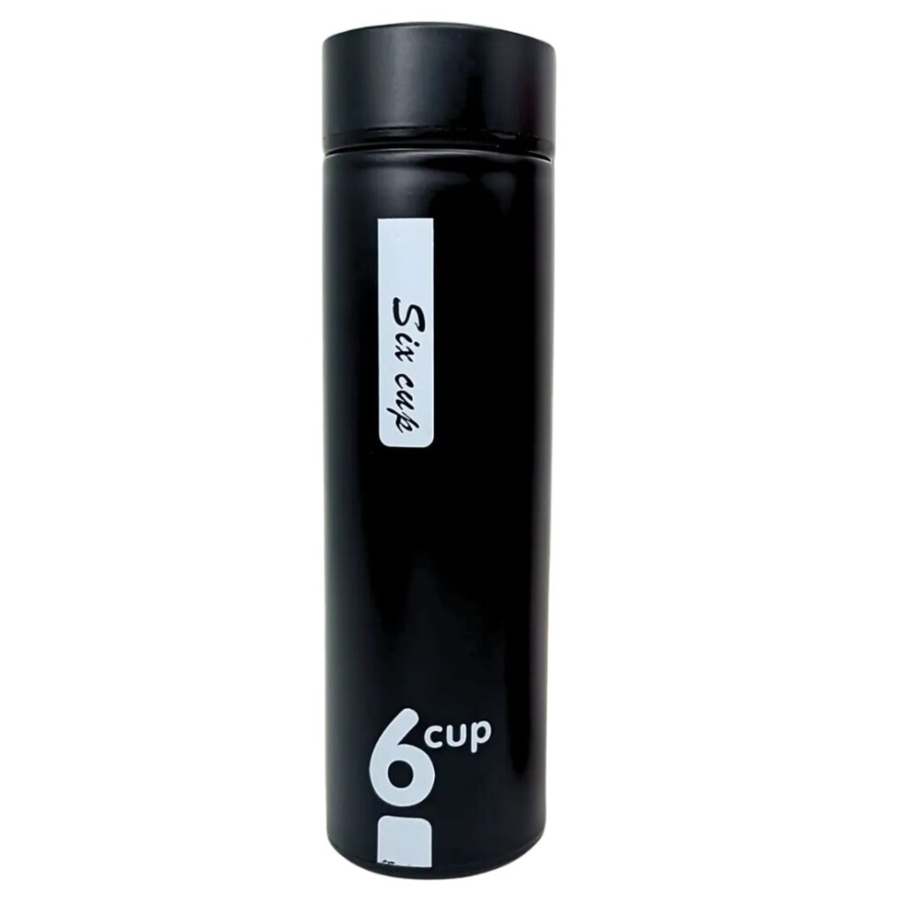 Mini Termo Viajero Con Infusor NEGRO