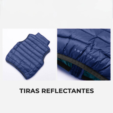 Chaleco Inflado Liviano Uzspace Niño Fácil Guardado Azul