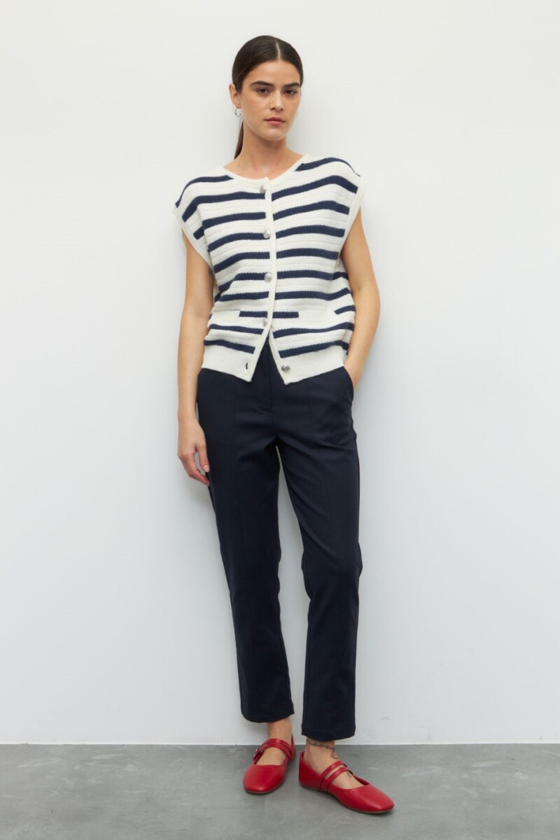 PANTALÓN LILOU Azul Marino