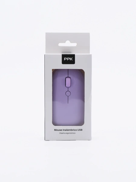 MOUSE INALAMBRICO USB VIOLETA