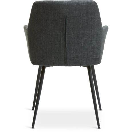 Silla De Comedor Purhus Tela Negro/Negro