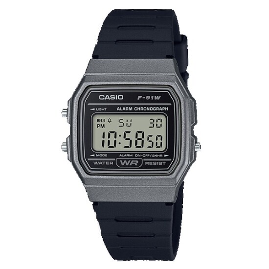 Reloj CASIO RETRO F91WM-1BDF Resina Negro Esfera 35mm 0