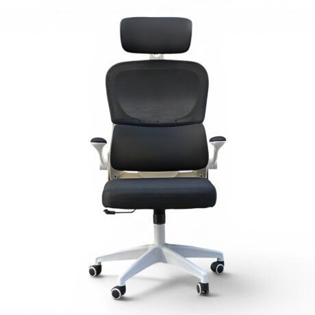 SILLA DE OFICINA ERGONÓMICA RECLINABLE CON APOYACABEZAS NEGRO