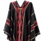 Ponchos Bagual Negro con Rojo