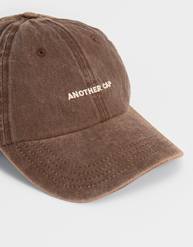 Caps Gorra Denim Bordada Chocolate - Marron Chocolate