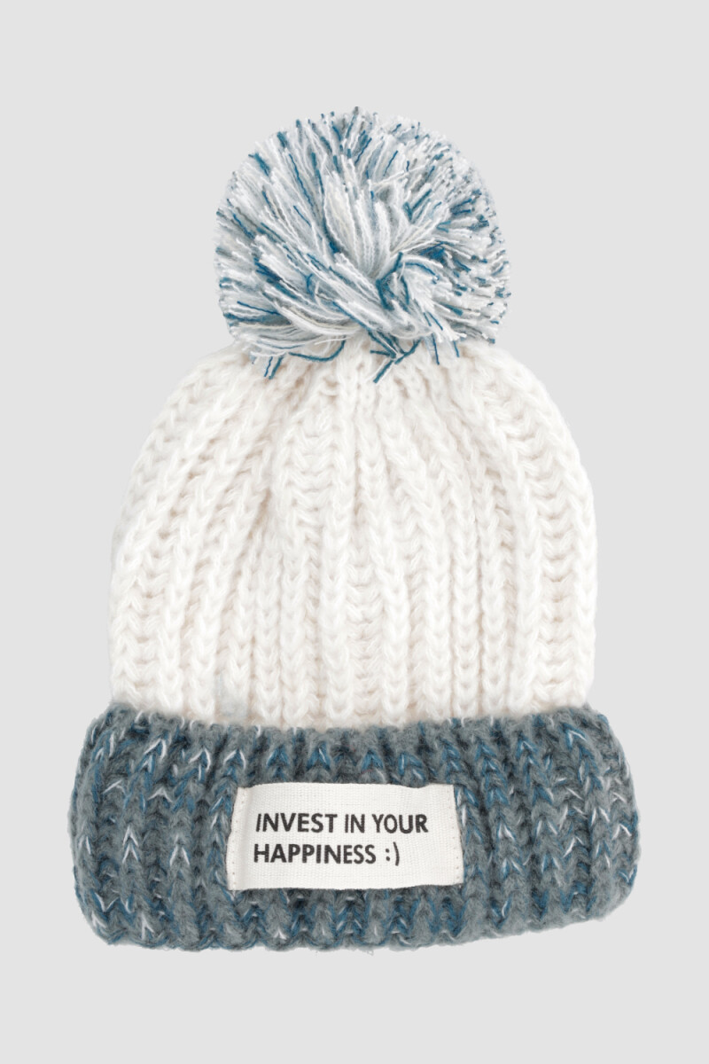 Gorro bicolor Blanco